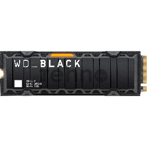 Накопитель WD SSD Black SN850X, 1.0TB, M.2(22x80mm), NVMe, PCIe 4.0 x4, 3D TLC, R/W 7300/6300MB/s, IOPs 800 000/1 100 000, TBW 600, DWPD 0.3, with Heat Spreader (12 мес.)