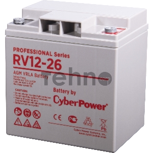 Аккумуляторная батарея PS CyberPower RV 12-26 / 12 В 26 Ач Battery CyberPower Professional series RV 12-26 / 12V 26 Ah