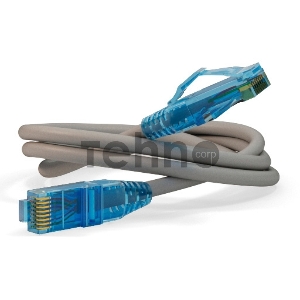 Патч-корд Hyperline PC-LPM-UTP-RJ45-RJ45-C6-0.5M-LSZH-GY Патч-корд U/UTP, Cat.6, LSZH, 0.5 м, серый
