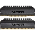 Модуль памяти DDR 4 DIMM 16Gb (8GBx2) PC35200, 4400Mhz, PATRIOT BLACKOUT (PVB416G440C8K) (retail), фото 2