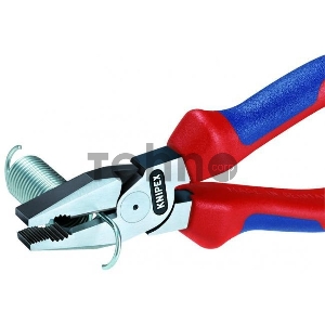 Пассатижи силовые KNIPEX 0202200  200мм с двухцветными многокомпонентными чехлами