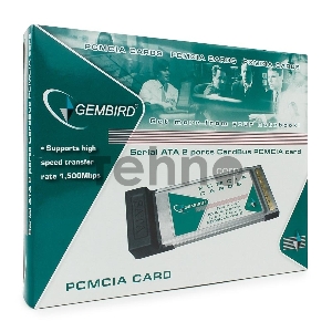Контроллер Gembird CardBus PCMCIA на 2 SATA порта