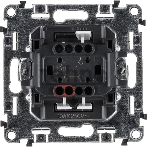 Переключатель Valena Allure 10АХ 250В с лицевой панелью; безвинтовые зажимы сл. кость Leg 752806