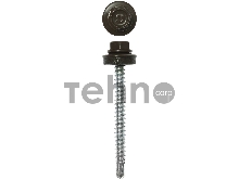 Саморезы СКД кровельные, RAL 8028 земельно-коричневый, 50 х 4.8 мм, 1 200 шт, для деревянной обрешетки, ЗУБР