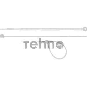 Хомуты-стяжки белые ХС-Б, 4.5 х 200 мм, 100 шт, нейлоновые, СИБИН