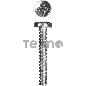 Винт DIN 7985 M4x20мм, 14шт, кл. пр. 4.8, оцинкованный, ЗУБР