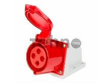 Розетка 124 стационарная 3Р+РЕ 32А 380В IP44 REXANT