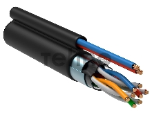 Кабель информационный ITK LC3-C5E04-379 кат.5е F/UTP общий экран 2X2X24AWG LDPE внешний 305м черный
