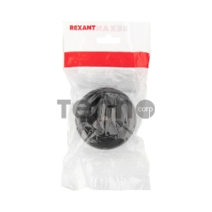 Розетка штепсельная карболитовая открытой установки б/з 16 А, черная Rexant