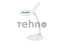 Лупа настольная 3D REXANT с подсветкой 60 LED, сенсорная регулировка яркости, VISAGISTE, белая