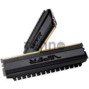 Модуль памяти DDR 4 DIMM 16Gb (8GBx2) PC35200, 4400Mhz, PATRIOT BLACKOUT (PVB416G440C8K) (retail)