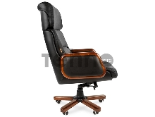 Офисное кресло Chairman 417 Россия кожа черная