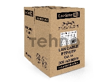 Кабель ExeGate EX289281RUS UTP4-C5e-CU-S25-IN-LSZH-GR-305 UTP 4 пары кат.5e медь, 25AWG, LSZH, бухта 305м, серый
