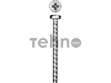 Винт DIN 7985 M4x40мм, 9шт, кл. пр. 4.8, оцинкованный, ЗУБР