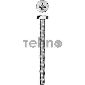 Винт DIN 7985 M4x40мм, 9шт, кл. пр. 4.8, оцинкованный, ЗУБР