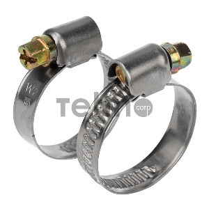 Хомут червячный 16-27-0,7 мм, (упак. 50 шт)  REXANT