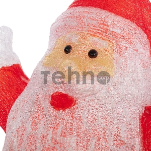 Акриловая светодиодная фигура «Приветствующий Санта Клаус» 76х47х120 см, IP65, понижающий трансформатор в комплекте NEON-NIGHT