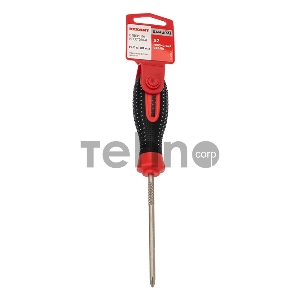 Отвертка крестовая PH 1х100 мм, трехкомпонентная рукоятка, сталь S2 REXANT