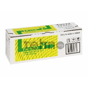 Тонер-картридж Kyocera TK-580Y (1T02KTANL0) желтый для FS-C5150DN 2800 стр.