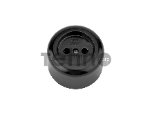 Розетка штепсельная карболитовая открытой установки б/з 16 А, черная Rexant