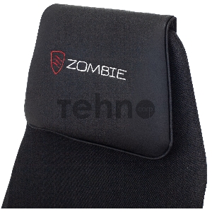 Кресло игровое Zombie ONE черный/карбон текстиль/эко.кожа с подголов. крестов. металл
