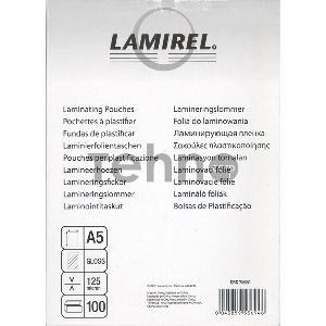 Пленка для ламинирования Lamirel LA-7866101 А5 125мкм 100шт.