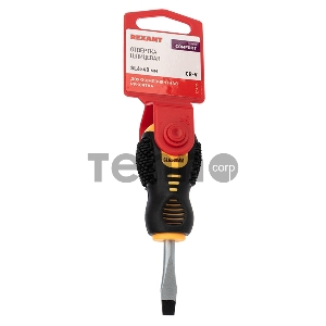 Отвертка шлицевая SL 6х40 мм, двухкомпонентная рукоятка REXANT