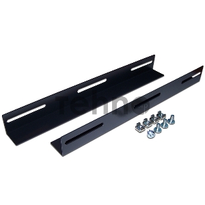 Держатели тяжелого оборудования для шкафов глубиной 1000 мм, 2 шт., черные