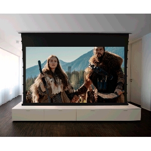 Экран Cinema SOK SCPSMC-186x105ED45 Pro 84 16:9 для встраивания в потолок, моторизованный, с боковым натяжением, Anti Light, белый корпус, ED 45см