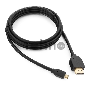 Кабель HDMI-microHDMI Gembird/Cablexpert CC-HDMID-6, v1.3, 19M/19M, 1.8м, черный, позол.разъемы, экран, пакет