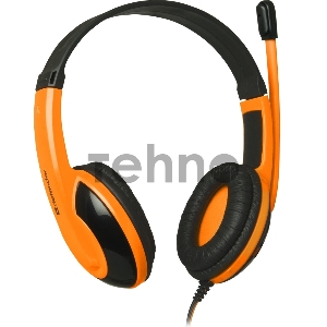Наушники DEFENDER Warhead G-120 черный + оранжевый, кабель 2 м  64099