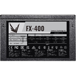 Блок питания Formula ATX 400W FX-400 (24+4+4pin) 120mm fan 3xSATA RTL