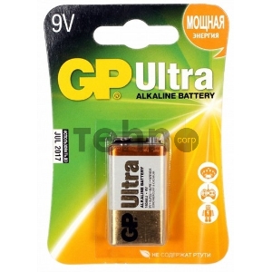 Батарея GP Ultra Alkaline 1604AU 6LR61 9V (1шт)