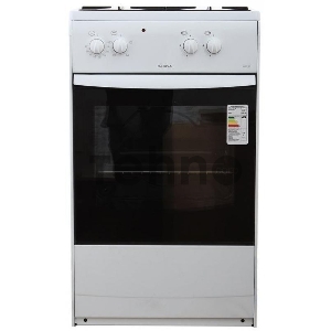 Плита комбинированная DARINA S KM521 300 W, 50х45см, 2 газ. конфорки, эл. духовка, цвет белый