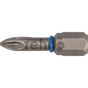 Бита ЗУБР ЭКСПЕРТ 26013-1-25-2  торсион кованая обточ.CrMo C 1/4'' PZ1 25мм 2шт