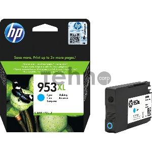 Картридж струйный HP 953XL F6U16AE голубой для HP OJP 8710/8715/8720/8730/8210/8725 (1600стр.)