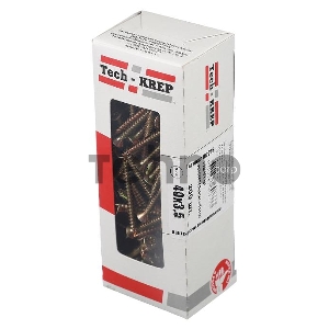 Шуруп универсальный 3.5х40 с потайной головкой (уп.200шт) коробка желт. Tech-Krep 102236