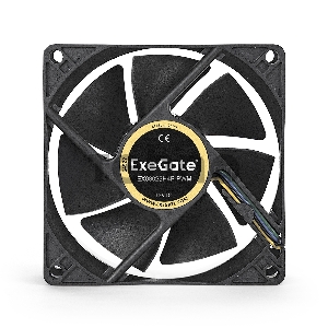 Вентилятор ExeGate E08025H4P-PWM, 80x80x25 мм, гидродинамический, 4pin, PWM, 23dBA