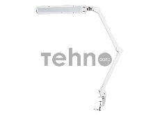 Лампа настольная бестеневая REXANT, струбцина, «ECO light t», 90 SMD LED, сенсорный диммер, белая