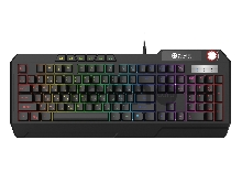 Клавиатура Оклик 715G черный USB Multimedia for gamer LED (1680657)