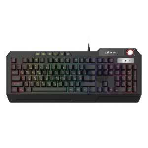 Клавиатура Оклик 715G черный USB Multimedia for gamer LED (1680657)