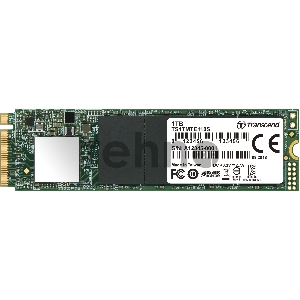 Твердотельный диск 1TB Transcend MTE110S, 3D TLC NAND, M.2 2280,PCIe Gen3x4, DRAM-less