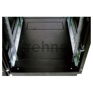 Шкаф телекоммуникационный напольный 42U (600x600) дверь стекло, цвет чёрный (ШТК-М-42.6.6-1ААА-9005) (3 коробки)