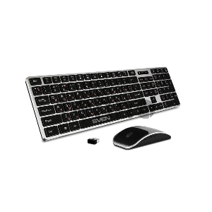Беспроводной комплект клавиатура+мышь SVEN KB-C3000W / Wireless / Black-Silver