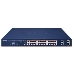 Коммутатор PLANET GS-4210-24HP2C IPv6/IPv4,4-Port 10/100/1000T 802.3bt 95W PoE + 20-Port 10/100/1000T 802.3at PoE + 2-Port Gigabit TP/SFP Combo Managed Switch(515W PoE Budget, 250m Extend mode, supports ERPS Ring, CloudViewer app, MQTT and cybersecurity features, supports configurable fanless mode), фото 2