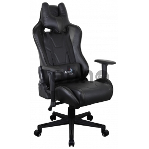 Кресло для геймера Aerocool AC220 AIR-B , черное, с перфорацией, до 150 кг, размер, см (ШхГхВ) : 66х63х125/133.