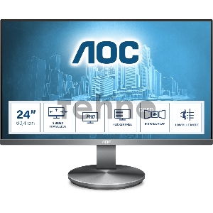Монитор AOC 23.8 I2490VXQ/BT(00/01) темно-серый IPS LED 4ms 16:9 HDMI M/M матовая 1000:1 250cd 178гр/178гр 1920x1080 D-Sub DisplayPort FHD 3.9кг