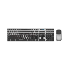 Беспроводной комплект клавиатура+мышь SVEN KB-C3000W / Wireless / Black-Silver
