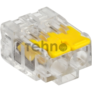 Клемма IEK СМК UKZ60-412-100 2x 0.2-0.4мм2 дл.19мм ш.13.5мм желтый (упак.:100шт)