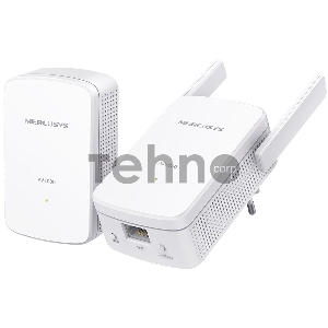 Комплект гигабитных Wi-Fi адаптеров Mercusys Powerline AV1000 Powerline kit with 300Mbps Wi-Fi, plug and play, up to 300 meters over an existing electrical circuit, the kit includes a MP510 and a MP500.